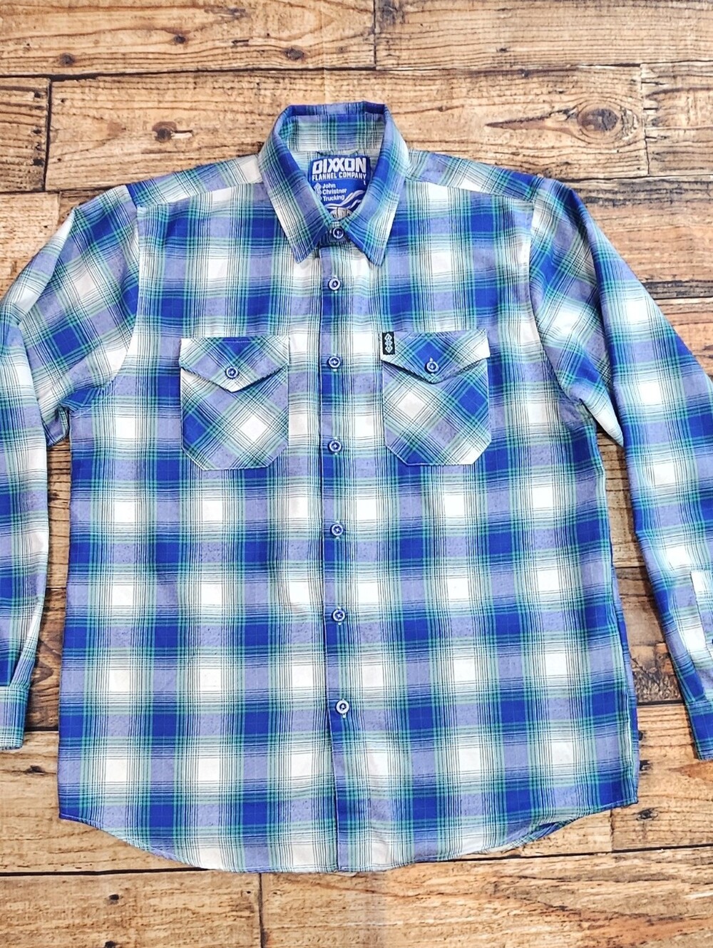 Dixxon Flannel  John Christner Trucking Plaid Men's Size Large Truck Driver